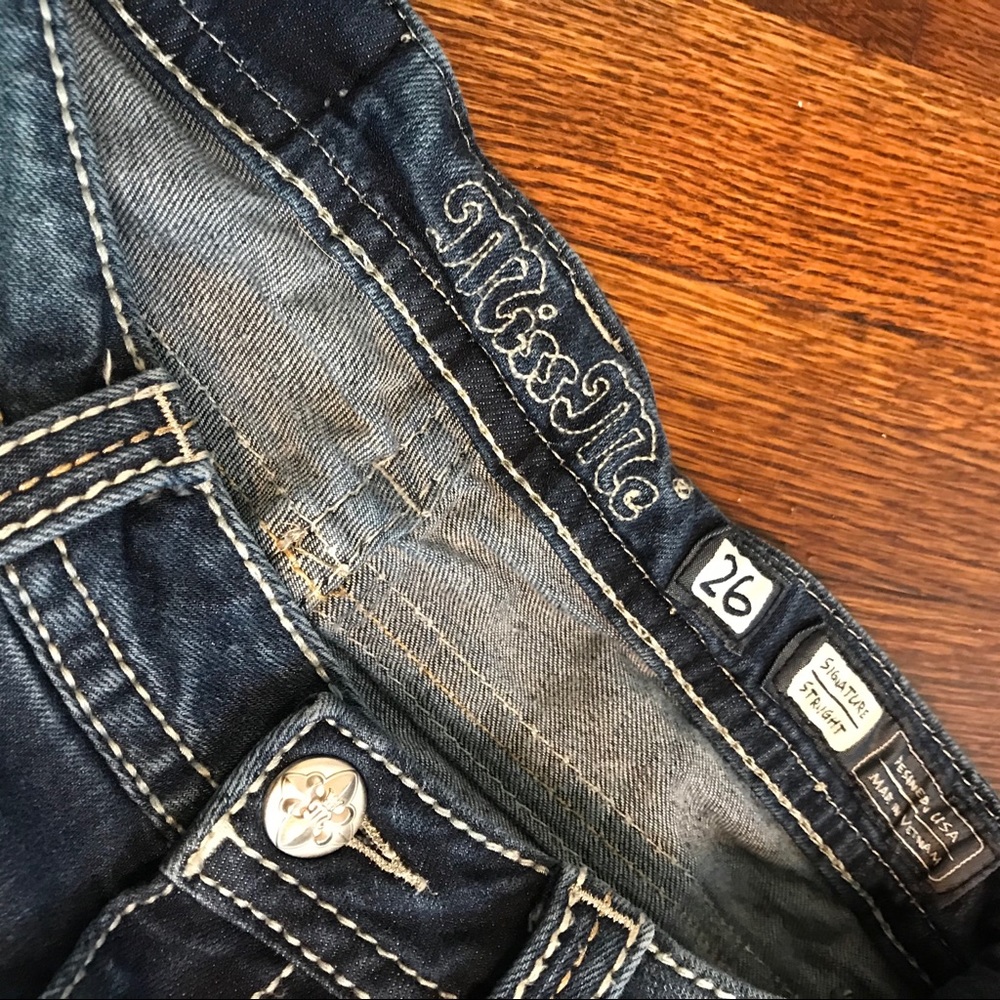 Miss Me Jeans Signature Straight SZ 26 - Picture 4 of 8